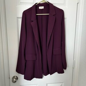 MELLODAY Women's Plum Blazer